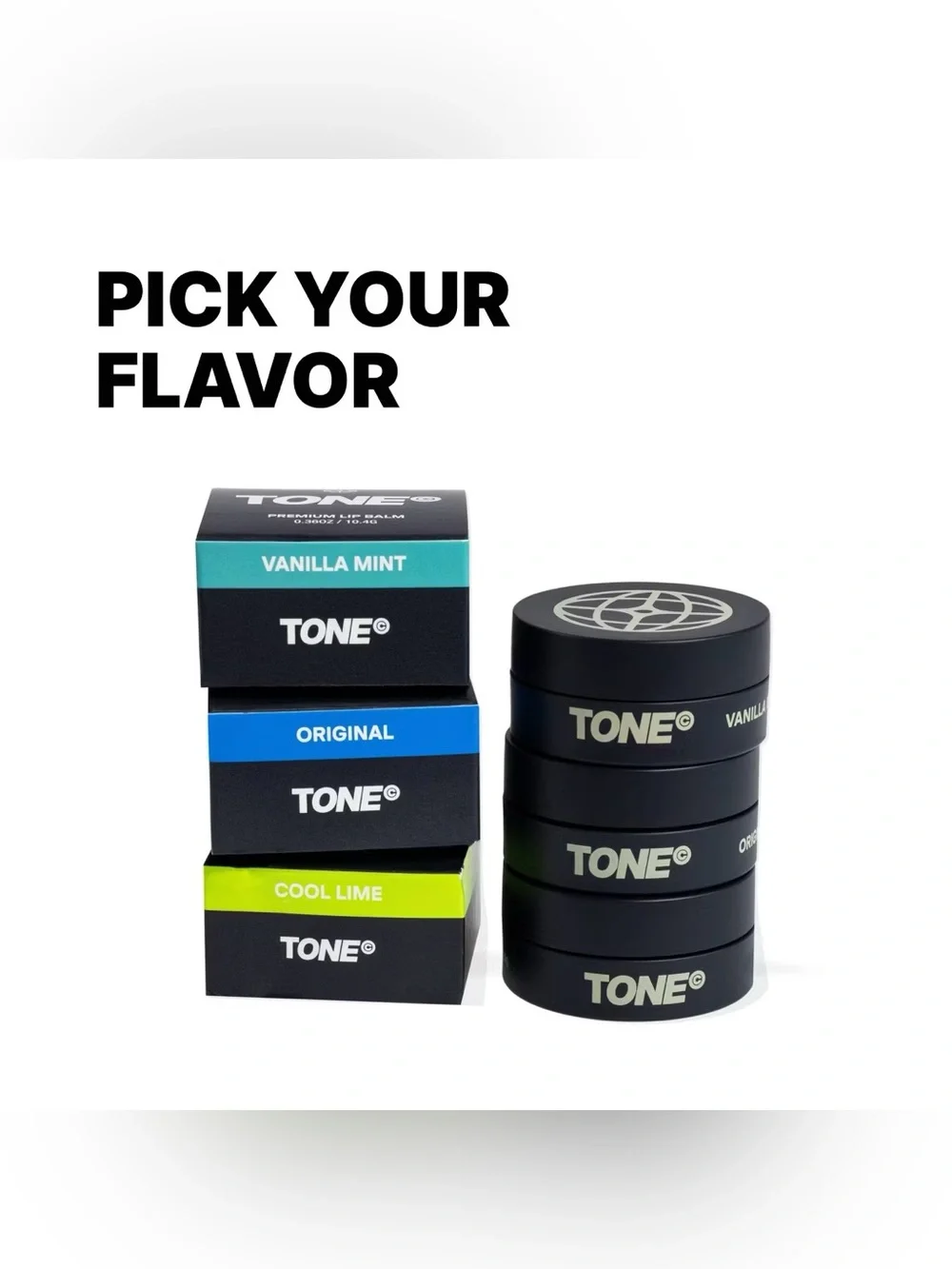 TONE Premium Lip Balm - Cool Lime, NEW
